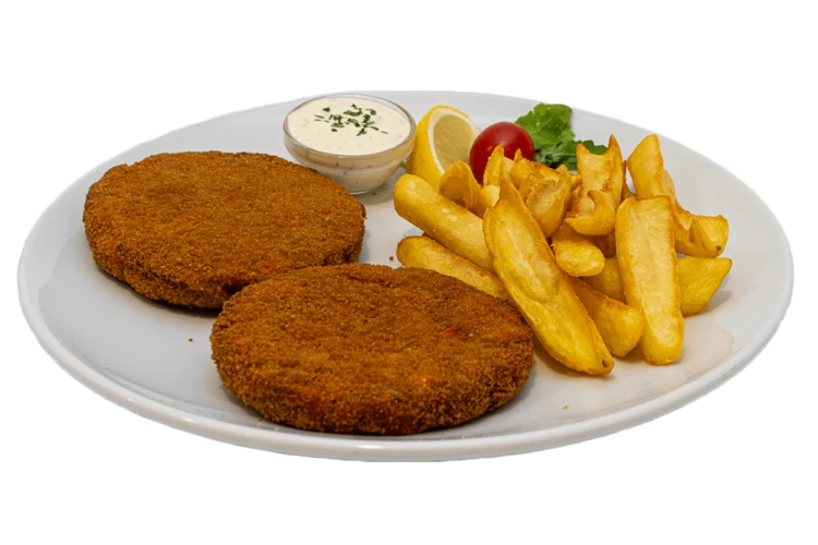 Zelenjavni zrezek s prilogo