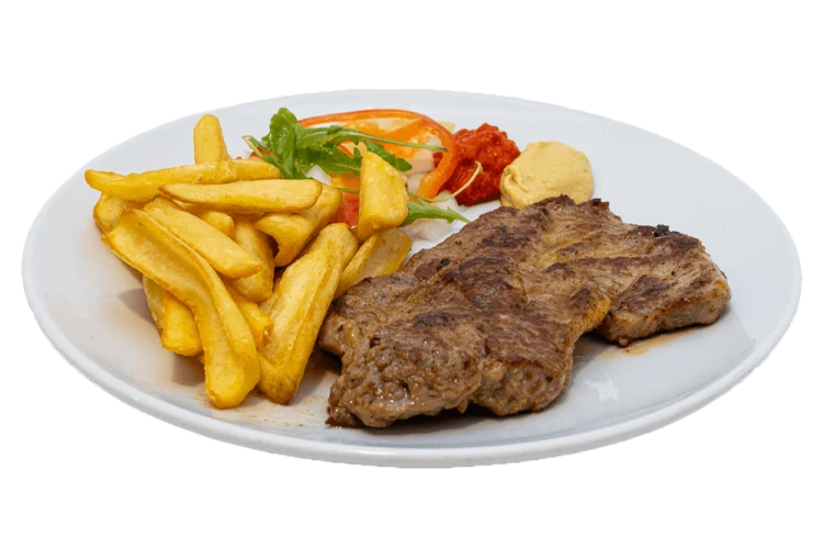 Mariniran svinjski vrat na žaru